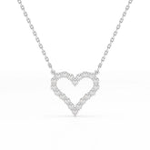 0.78 CT Round Cut Lab Diamond Chain Pendant